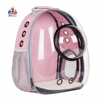 Upgrade your pet travel game with our chic Transparent Plaid Bubble Backpack! Perfect for hiking & adventures, it's airline-approved and designed for comfort & safety! 🐾✨ #PetTravel #CatBackpack #AdventureAwaits