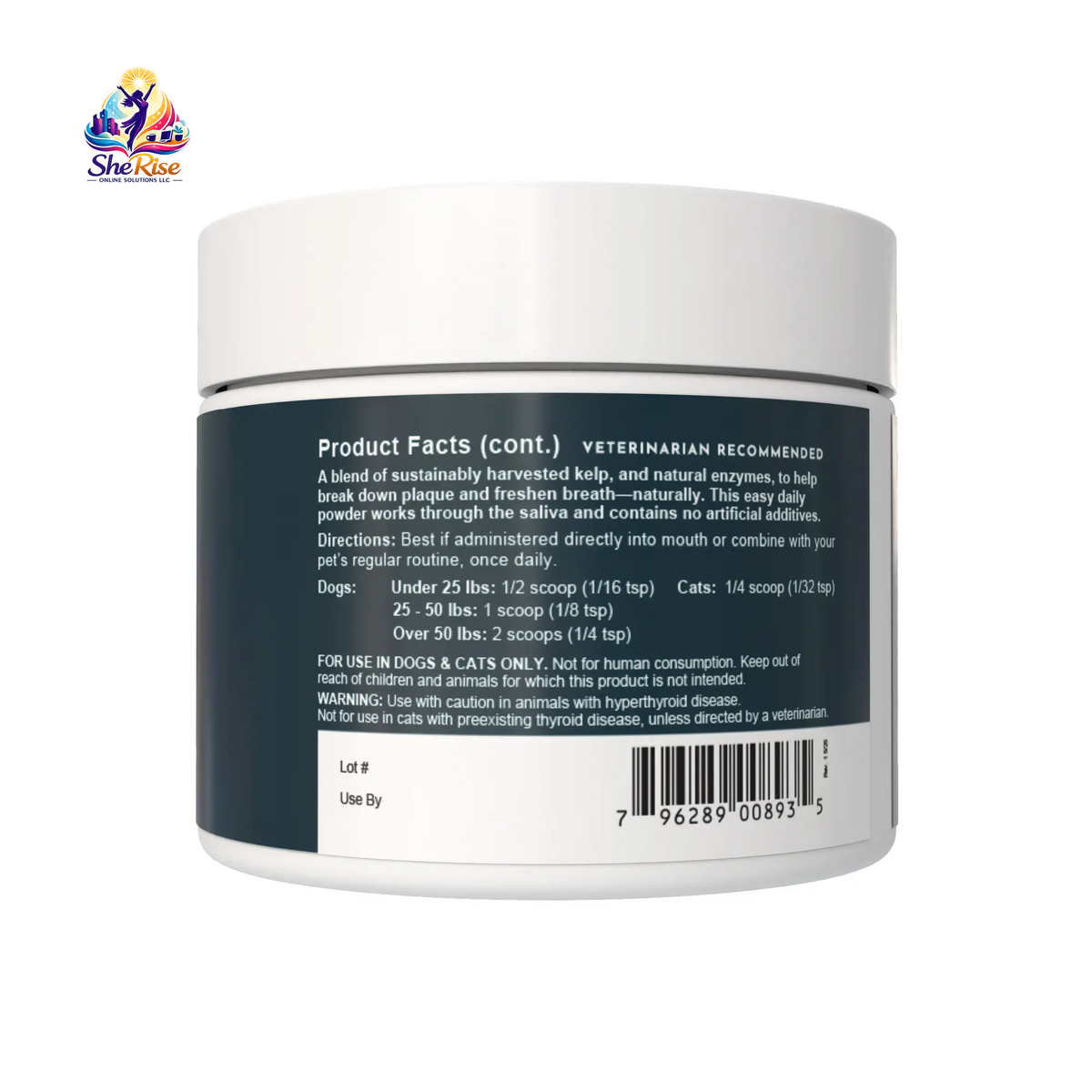 Say Goodbye to Plaque and Hello to Healthy Smiles! 🌟 Sea-Dent's Organic Dental Powder for Dogs & Cats with Natural Kelp & Enzymes for Optimal Oral Care 🦷❤️
