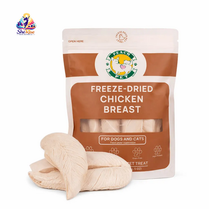 High Protein Freeze Dried Chicken Treats for Happy Pups & Kitties! Perfect for Back to School Training! 🍗🐾