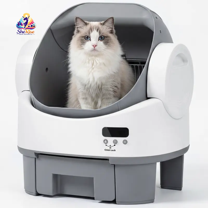Upgrade your kitty's bathroom with the Alifuraha Smart Self-Cleaning Litter Box! Say goodbye to scooping and hello to hassle-free cleanups! 🐾✨ #CatLove #SmartHome