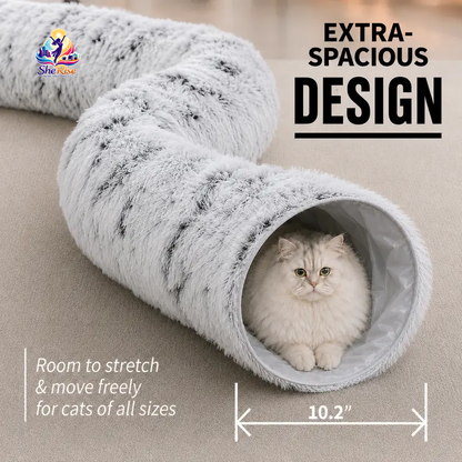 Transform your cat's playtime! 🐾🥳 Discover our 2-in-1 Cat Tunnel Bed - the ultimate cozy haven & interactive playground for your feline friend! 💤🐱 Machine washable, foldable, and scratch-resistant to keep boredom at bay. Perfect for endless fun! ✨#CatLovers #KittenJoy