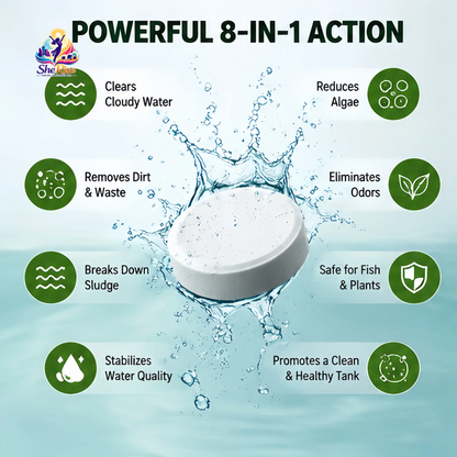 Transform Your Aquarium with 35 Powerful Water Purification Tablets for Crystal-Clear Waters – Banish Algae, Sludge, and Odors!
