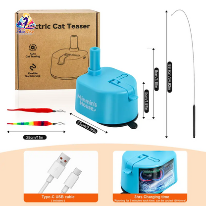 Engage Your Cat with the Ultimate 360° Swirling Flying Bird Toy - Rechargeable Fun for Hours of Play!