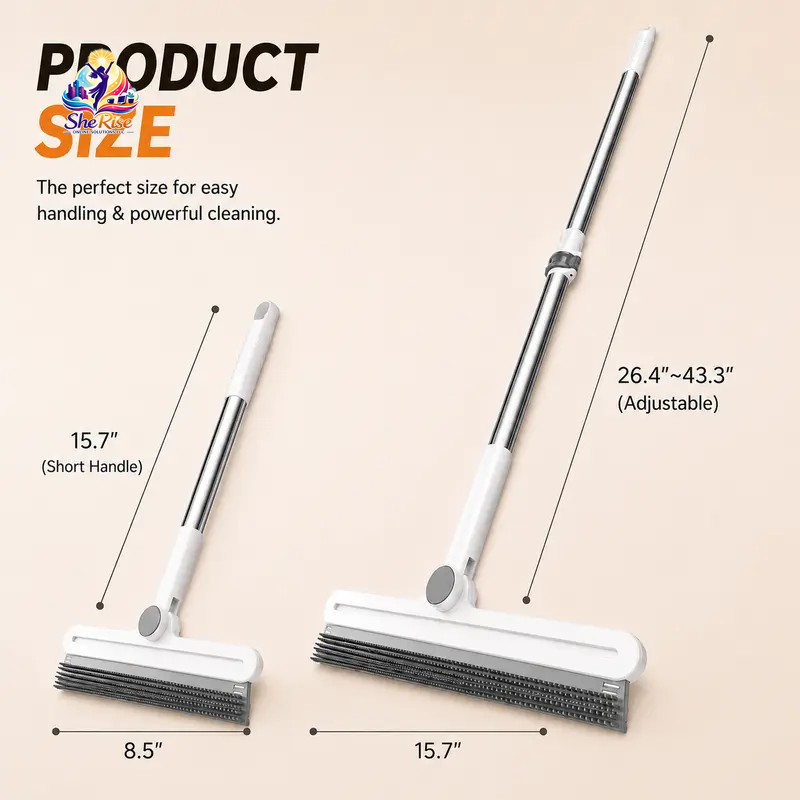 Transform Your Cleaning Routine with Our 180° Rotating Pet Hair Remover Rake – The Ultimate Solution for Fur-Free Homes!