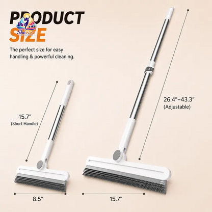 Transform Your Cleaning Routine with Our 180° Rotating Pet Hair Remover Rake – The Ultimate Solution for Fur-Free Homes!