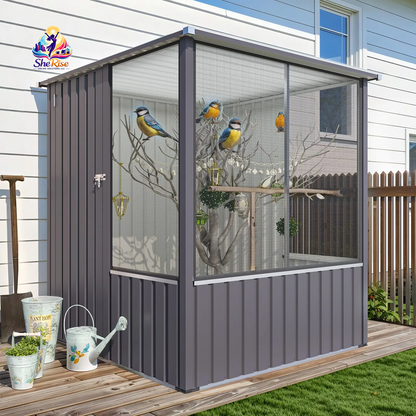 Transform Your Garden with the YODOLLA 5x5 FT Walk-In Bird Cage – A Perfect Sanctuary for Macaws, Canaries, and Lovebirds! 🦜✨