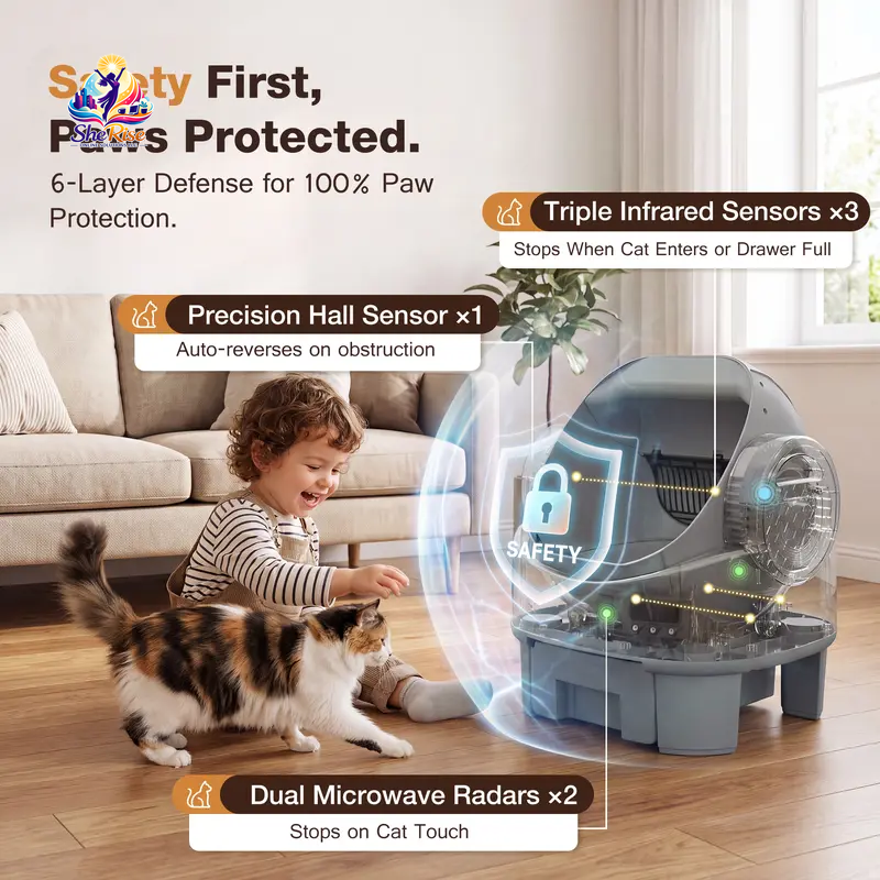 Upgrade your kitty's bathroom with the Alifuraha Smart Self-Cleaning Litter Box! Say goodbye to scooping and hello to hassle-free cleanups! 🐾✨ #CatLove #SmartHome