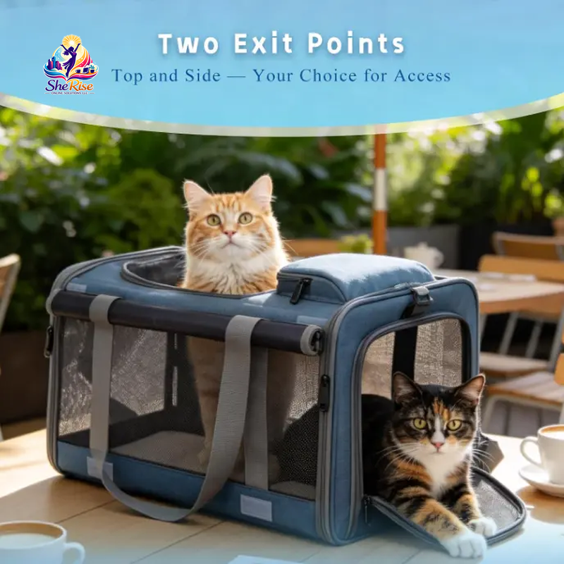 Travel in Style with Our Airline-Approved Pet Handbag - The Ultimate Scratch-Resistant Carrier for Cats & Small Dogs! 🐾✈️ Perfect for Stress-Free Road Trips!