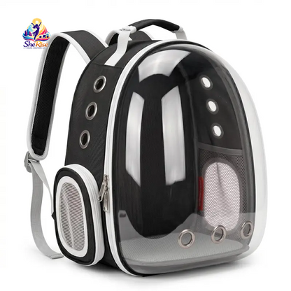 Upgrade your pet travel game with our chic Transparent Plaid Bubble Backpack! Perfect for hiking & adventures, it's airline-approved and designed for comfort & safety! 🐾✨ #PetTravel #CatBackpack #AdventureAwaits