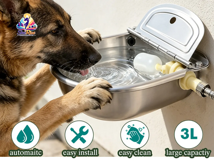 Revolutionize Pet Hydration with the No-Spill Stainless Steel Automatic Dog Waterer – Fresh Water on Demand for Dogs & Livestock!
