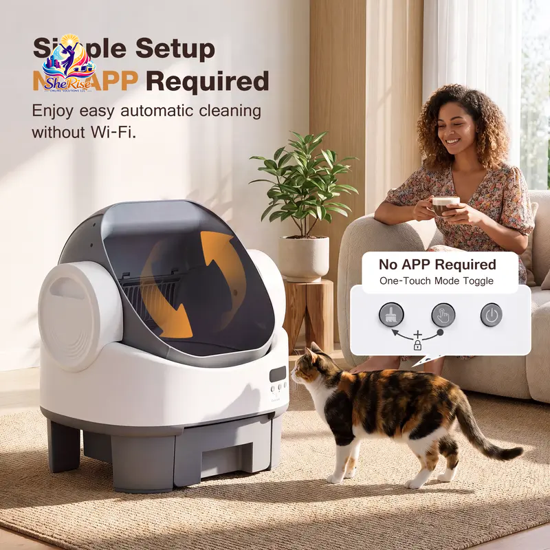 Upgrade your kitty's bathroom with the Alifuraha Smart Self-Cleaning Litter Box! Say goodbye to scooping and hello to hassle-free cleanups! 🐾✨ #CatLove #SmartHome