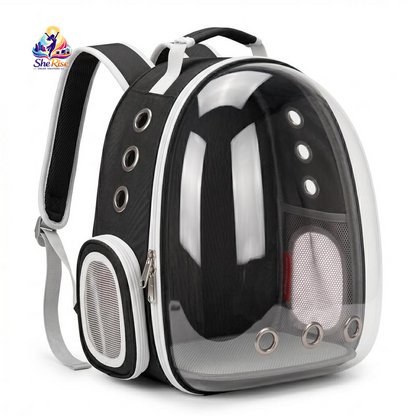 Upgrade your pet travel game with our chic Transparent Plaid Bubble Backpack! Perfect for hiking & adventures, it's airline-approved and designed for comfort & safety! 🐾✨ #PetTravel #CatBackpack #AdventureAwaits