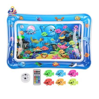Dive into Fun with the Cutiepawsome Interactive Water Mat! Featuring 3D Fish, Mesmerizing LED Lights & a Flapping Bird Wand for Ultimate Indoor Play and Stress Relief! Perfect for Cat Lovers!